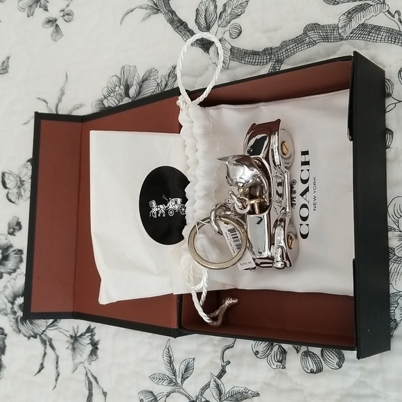 RARE COACH FELIX THE CAT BAG CHARM, KEYCHAIN NWT - Picture 10 of 12